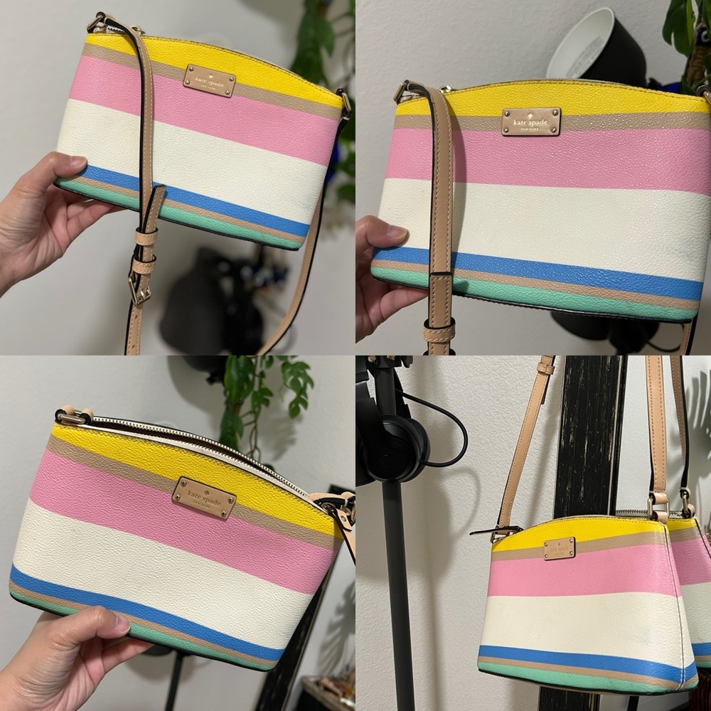 KATE SPADE Pastel Stripes Crossbody Bag